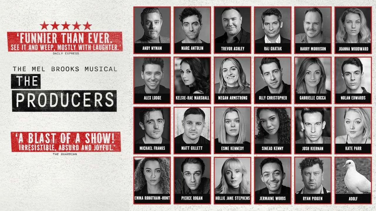 Full Cast Announced for West End Transfer of The Producers at the Garrick Theatre