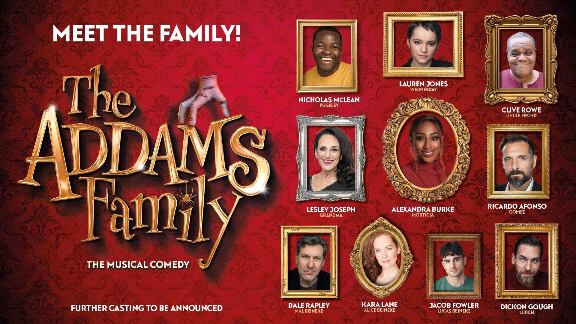 Full Cast Revealed for The Addams Family UK Tour 2025