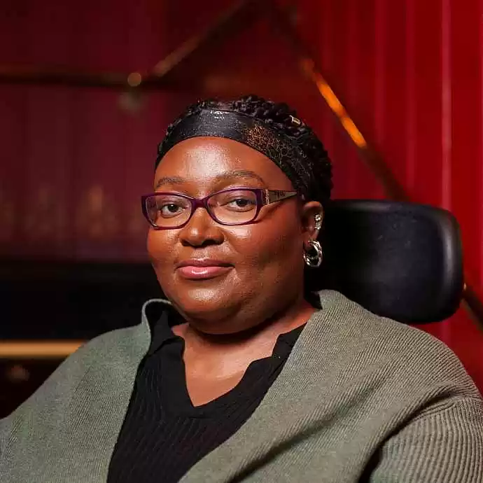 Windham-Campbell Prize for Drama Winner Matilda Feyiṣayọ Ibini headshot Photo: Chris Boland