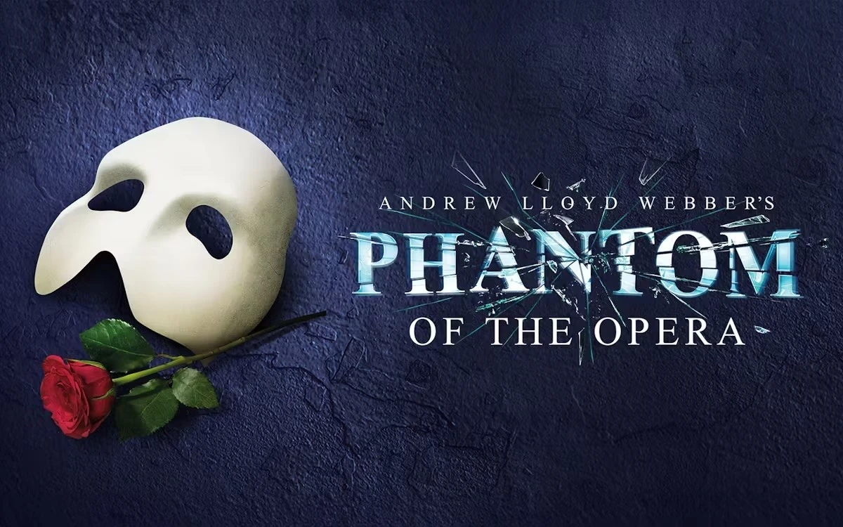 Andre Lloyd Webber's Phantom of the Opera at His Majesty's Theatre in London.