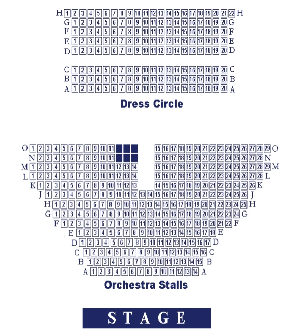Duchess Theatre seating plan