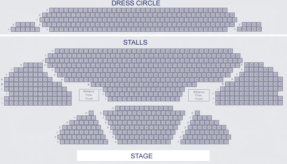 Gillian Lynne Theatre seating plan
