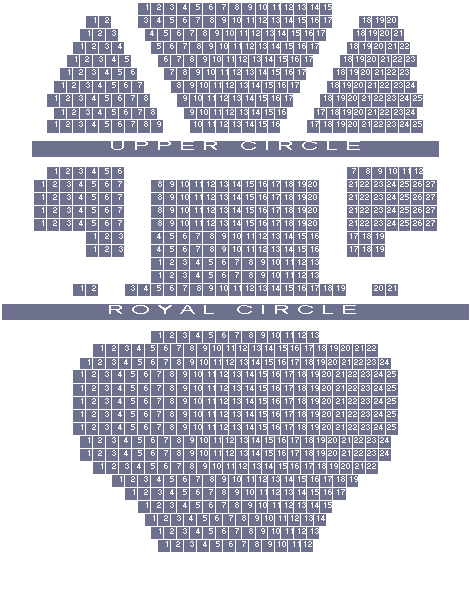 Playhouse Theatre seating plan