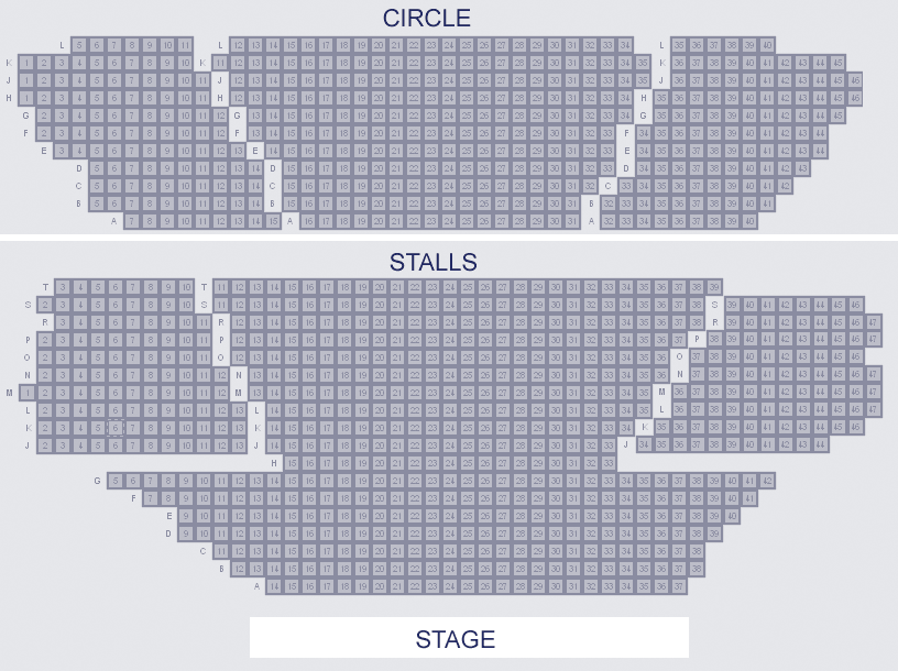 Prince Of Wales Theatre seating plan