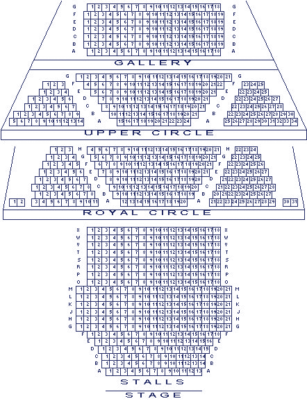 Theatre Royal Haymarket seating plan